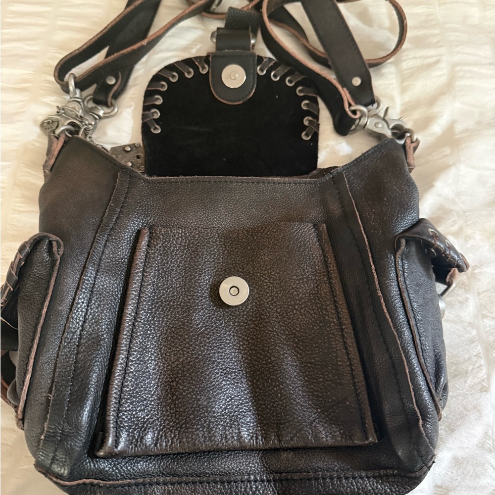 Free People We The Free Baby Leigh Distressed Handbag - Picture 5 of 5